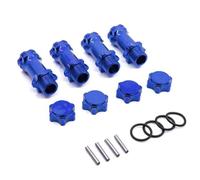 EGRMZ 4pcs M17 17mm M37 37 mm Ruota estensione HOUL Adattatore da 12 mm Combinatore con cappuccio antipolvere per 1 parti di auto RC a 8 scala compatibili con vari modelli RC(Dark Blue)