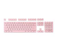 EGRMZ A130 KeyCaps Black Pudding 104 Standard DoubleShot PBT Traslucent Layer Compatibile con tastiere meccaniche Set di tastiere(Pink)