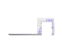 EGRMZ F87 PRO 87 Chiave TASTENZA Meccanica Tri Wireless Tri Mode USB Bluetooth RGB REWLITT PBT KeyCaps Gausto Montaggio Compatibile con PC per Laptop(F87 Purple Wired)