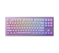 EGRMZ Tastiera Meccanica M3W TKL 80% in Alluminio Gestitore CNC Montaggio Hot Swappable South Affronto RGB RGB Wireless Wireless Wireless USB M Multi -Modal Mode Tastiera Compatibile con PC(Purple)