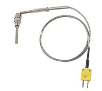 EGT Thermocouple K Type High Temperature Sensor Exposed Tip Fast Response Stainless Steel Probe for Exhaust Gas Temperature Measurement 0 1100℃ 80mm Length 1m Cable