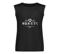 eGTED Monet's I 13 Zeichen Symbol Logo Reasons Cafe Schild Why Hannah Diner Vest Tank T-Shirt Cotton Men Black Sleeveless Tee L