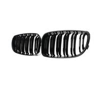 EGUIAS Griglia Radiatore Griglia Auto Ventilazione Griglia di Ricambio Anteriore a Doppia Linea Adatta per BMW E81 E82 E87 E88 Serie 1 2007-2013, Griglie da Corsa a 2 Linee.