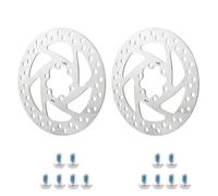 EGUIAS Rotore del Freno a Disco per Bicicletta da 2 Pezzi con 6 bulloni 140mm 160mm 180mm Mozzi per Bici Rotore del Freno a Disco Accessori per Bici(140mm 2pcs)