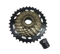 EGUIAS Ruota Libera pignone per Bicicletta Adatto per Cassetta MF-TZ500-7, Ruota Libera per Bicicletta a 7 velocità, 14-28T, 14-32T, Cassetta MTB per Ciclismo su Strada TZ500-7(14-34T with Remover)