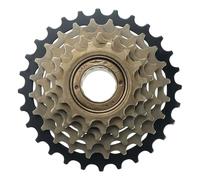 EGUIAS Ruota Libera pignone per Bicicletta Cassetta Ruota Libera per Bicicletta MTB da Strada a 6/7/8 velocità, 13/14-28T, con Attacco a Vite, per Shimano Position Parts(6 Speed Black)