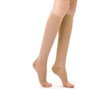 Egurs - Calze a compressione da donna e da uomo (34-46 MMHG, classe 3) per gravidanza, sport, volo, anti-trombosi, 2# M