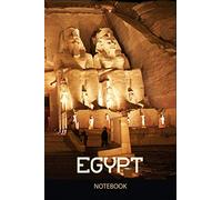 Egypt Ancient Abu Simbel Temples At Night, Ancient Egyptian Civilization Journal Notebook Souvenir Diary: 100 Blank Ruled: Egyptian Pharaohs Era, ... Journal Quotes Diary Notebook Gift Design