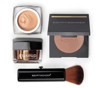 EGYPT-WONDER Set completo di 3 pezzi: fondotinta, bronzer glow e pennello