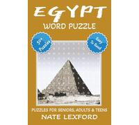 Egypt Word Search Puzzle Book: Word Searches with Easy to Read Print about Egypt, Pyramids, The Nile and more | 6x9 inches, 110 pages |50+ Puzzles … Gifts for Vacations, Holidays and Free Times