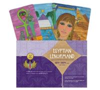 EGYPTIAN Carte Lenormand Oracle Tarot Set Mazzo & Manuale Schiffer