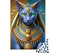Egyptian Cat Goddess Puzzle 1000 Pezzi Puzzle Adulti Perfetto Per Appassionati Di Puzzle Esperti Regalo Per Amore E Amico 70x50cm/1000pcs