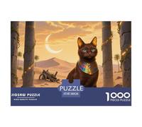 Egyptian Mau 1000 Pezzi Puzzle Pet Cat Da 14 Anni E Più Dettagli Nitidi Collection Intrattenimento Creativo Regalo 38x26cm/1000pcs