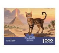 Egyptian Mau 1000 Pezzi Puzzle Pet Cat Per Adulti E Ragazzi/Bambini Dettagli Nitidi Multicolore Sfida Mentale Regalo 70x50cm/1000pcs