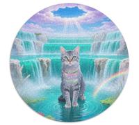 Egyptian Mau 1000 Pezzi Puzzle Pet Cat Puzzle Rotondo Per Adulti O Bambini Regalo Arte Ecofriendly 1000pcs (67.5x67.5cm)