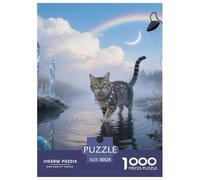 Egyptian Mau Puzzle 1000 Pezzi Immagine Dipinta Pet Cat Divertimento Idea Regalo Uomo E Donna A Partire Dai 12 Anni38x26cm/1000pcs