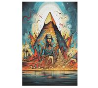 Egyptian Mythology Puzzle Per Adulti 1000 Pezzi Difficile Puzzles in Legno Impegnativo Gioco Preciso A Incastro Gioco Educativo Sfida Giocattolo 78×53cm