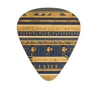 Egyptian Pharaonic Frescoes set di plettri per chitarra, 3 diversi spessori, 12 pezzi per una varietà di strumenti