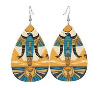 (Egyptian Scarab) Orecchini Da Donna Leggera Pendenti Moda Orecchini In Pelle Per Feste Donne