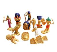 Egyptian Statues and Figurines, Miniature Egyptian Figurines Set, PVC Cognitive Decorative Creative Figurine Set for Home, Playtime Projects, Boys and Girls, Fans of Egyptian Culture, and School