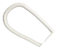 EGZASDI Cavo a Spirale Elastico Retrattile, Cavo a Spirale Elasticizzato Bianco a 8 conduttori da 5 mm, Lunghezza 1-16 Metri(Stretch 4 Meters)