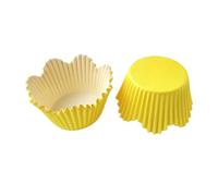 EGZASDI Fodere for muffin in carta for cupcake | Scenario di utilizzo multicolore da 800 pezzi: for cuocere cupcake, muffin, biscotti, torte(Yellow)