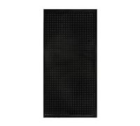 EGZASDI Kit combinato per pannelli forati, Organizer da parete con pannello portautensili in metallo, bianco, nero, varie dimensioni(Black,60x100cm)