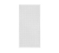 EGZASDI Kit combinato per pannelli forati, Organizer da parete con pannello portautensili in metallo, bianco, nero, varie dimensioni(White,60x120cm)