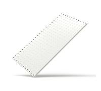 EGZASDI Kit combinato per pannelli forati, Organizzatore da parete con pannello forato for riporre gli attrezzi for la cucina del garage, multicolore, di diverse dimensioni(White,50x35cm)