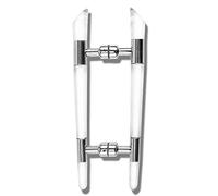 EGZASDI Maniglie per porte scorrevoli a libro, Set di maniglie push pull for porta della stalla, in acciaio inossidabile ABS, 12/13/21 pollici, confezione da 2(29 cm (12"))