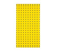 EGZASDI Pannelli Pannello forato autoportante, Pannello forato in metallo con ganci for riporre oggetti a parete - 1 pezzo(Yellow,120x45cm)