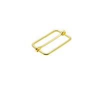 EGZASDI Regolatore cintura con cinturino scorrevole, 10 pezzi/confezione di fibbie a rulli con perno a tre scivoli in metallo, fibbie di regolazione for cinturini(Gold,Webbing Size 38mm)