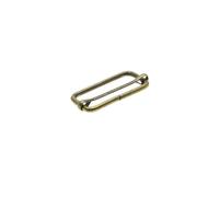 EGZASDI Regolatore cintura con cinturino scorrevole, 10 pezzi/confezione di fibbie a rulli con perno a tre scivoli in metallo, fibbie di regolazione for cinturini(Antique Brass,Webbing Size 32mm)