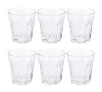 EH Excellent Houseware 150446 - Set di 6 bicchierini trasparenti da 40 ml, base pesante, per vodka, tequila, whisky, liquore, espresso, mini soda, per casa, bar, feste, lavabili in lavastoviglie,
