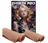 EH Tattoo EHSKIN PRO - Skin professionale per esercitarsi sul tatuaggio, 20,3 x 30,5 cm, in silicone, spessore 5 mm, doppio uso, per esercitazioni e esposizione artistica