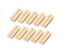 Ehaosea 20 pezzi Supporto per carta di legno, supporto per numeri da tavolo in legno, morsetto supporto per memo, artigianato per messaggi da scrivania, decorazione per feste di cena di matrimonio