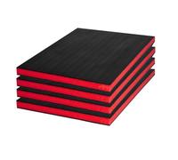 Ehaosea Inserti In Schiuma per Custodie 4 Pezzi 16x12x1 Pollici, Schiuma per Cassetta Degli Attrezzi, Fogli di Polietilene per Custodie Rigide per Cassetta Degli Attrezzi.