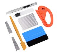 Ehdis Kit di Attrezzi di Installazione di pellicole per vetri per Auto: tergipavimento in Feltro, taglierina Zippy, Coltello Multiuso, spatole Mini Stick e Go Angolo