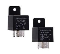 Ehdis Relè 5 Pin 12V Coil 40amp SPDT Modello No .: JD2912-1Z-12VDC 40A 14VDC, contattore relè Interruttore di accensione, Auto Interruttori e antipasti, 2 Pack