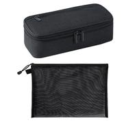 EHDWXVZM 1 astuccio nero, borsa portadocumenti in rete, tela cerniera, grande capacità, scatola multiscomparto, portatile