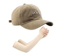 EHDWXVZM 1 Berretto da Baseball da Uomo, 1 Paio di Maniche, Cappello Sportivo, Cappello da Trekking all'aperto, Berretto da Baseball Regolabile