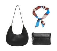 EHDWXVZM 1 Borsa Piccola Appesa, Borsa Da Donna A Tracolla A Mezzaluna, Con Tracolla E Mano