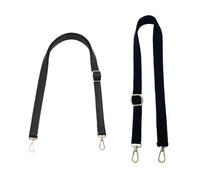 EHDWXVZM 1 Cintura In Pelle, 1 Cintura In Tela, Cinghia Per Borsa Nera, Cinturino In Pelle Nero, Maniglia Per Borsa In Pelle Prolunga Per Borsa