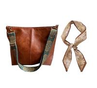 EHDWXVZM 1 Elee Borsa A Tracolla, Con 1 Nastro Decorativo, Borsa A Tracolla Versatile Retrò, Borsa A Traversa Da Donna, Borsa Di Grande Capacità.