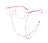 EHDWXVZM 1 paio di occhiali per bambini, 1 pezzo di cordoncino per occhiali, occhiali anti-luce blu, occhiali alla moda, occhiali leggeri per bambini, occhiali anti-radiazioni per studio o giochi