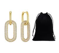 EHDWXVZM 1 Paio di Orecchini Pendenti, 1 Custodia per Gioielli, Orecchini Pendenti in Oro, Gioielli da Donna, Orecchini Personalizzati per La Decorazione