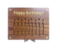 EHDWXVZM 1 Pezzo di Regalo in Legno Ornamento di Regalo, Creative Personalized, Birthday Biglietto, Adatto A Uomini E Donne, Regalo di Compleanno Divertente.