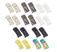 EHDWXVZM 10 paia di fibbie per lacci delle scarpe, fibbie per lacci delle scarpe a sgancio rapido, fibbie per lacci delle scarpe in metallo, fibbie per scarpe elastiche