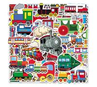 EHDWXVZM 100 Piccoli Adesivi in Treno, Cartone Animato Dolce Autoadesivo, Adesivo per Bar di Serraggio Divertente, Decorazione Estetica della Valigia per Acqua Fai -da -Te.