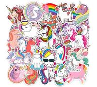 EHDWXVZM 101 Pezzi di Adesivi per Cavalli Arcobaleno, Adesivi per Ragazze Dolci, Adesivi per Bambini, Adesivi per Biciclette, Adesivi A Unicorno, Adesivi Impermeabili con Diversi Adesivi Campione.